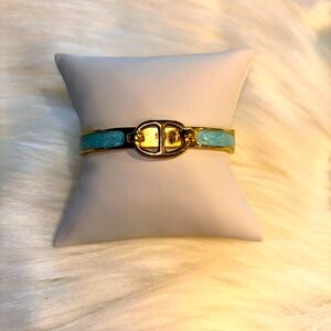 Stainless Steel Sky Blue bracelet | Gold plated bracelet